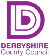 derbyshire county council logo in purple