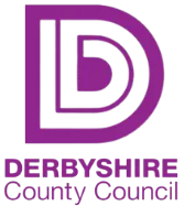 derbyshire county council logo in purple