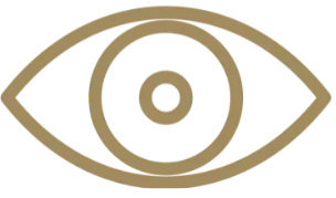 eye icon in gold